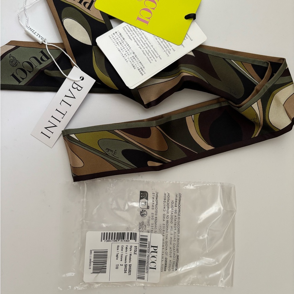 Emilio Pucci Multicolor Abstract Scarf